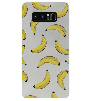 ADEL Siliconen Back Cover Softcase Hoesje voor Samsung Galaxy Note 8 - Bananen Geel