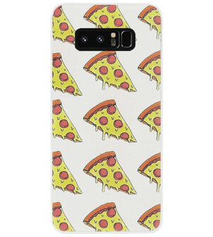 ADEL Siliconen Back Cover Softcase Hoesje voor Samsung Galaxy Note 8 - Junkfood Pizza