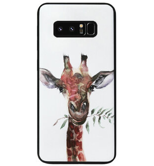 ADEL Siliconen Back Cover Softcase Hoesje voor Samsung Galaxy Note 8 - Giraf