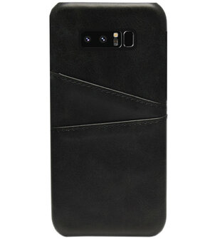 ADEL Kunstleren Back Cover Pasjes Hoesje voor Samsung Galaxy Note 8 - Zwart