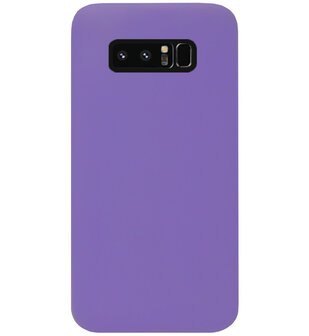 ADEL Siliconen Back Cover Softcase Hoesje voor Samsung Galaxy Note 8 - Paars