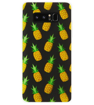 ADEL Siliconen Back Cover Softcase Hoesje voor Samsung Galaxy Note 8 - Ananas