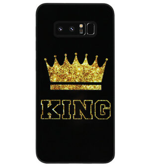 ADEL Siliconen Back Cover Softcase Hoesje voor Samsung Galaxy Note 8 - King Koning