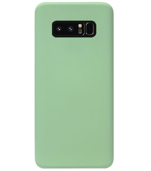 ADEL Premium Siliconen Back Cover Softcase Hoesje voor Samsung Galaxy Note 8 - Lichtgroen