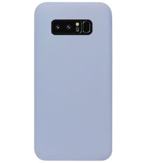 ADEL Premium Siliconen Back Cover Softcase Hoesje voor Samsung Galaxy Note 8 - Lavendel Grijs