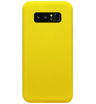 ADEL Siliconen Back Cover Softcase Hoesje voor Samsung Galaxy Note 8 - Geel