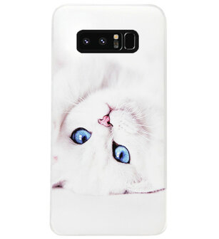 ADEL Siliconen Back Cover Softcase Hoesje voor Samsung Galaxy Note 8 - Katten