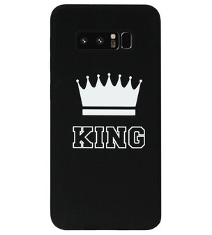 ADEL Siliconen Back Cover Softcase Hoesje voor Samsung Galaxy Note 8 - King