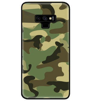ADEL Siliconen Back Cover Softcase Hoesje voor Samsung Galaxy Note 9 - Camouflage