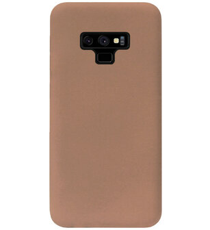 ADEL Siliconen Back Cover Softcase Hoesje voor Samsung Galaxy Note 9 - Bruin