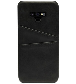 ADEL Kunstleren Back Cover Pasjes Hoesje voor Samsung Galaxy Note 9 - Zwart