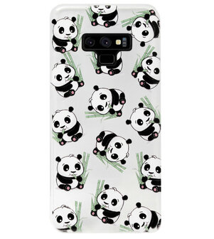 ADEL Siliconen Back Cover Softcase Hoesje voor Samsung Galaxy Note 9 - Panda Liggend