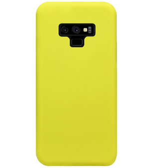 ADEL Premium Siliconen Back Cover Softcase Hoesje voor Samsung Galaxy Note 9 - Geel