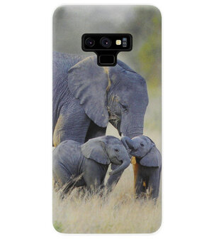 ADEL Siliconen Back Cover Softcase Hoesje voor Samsung Galaxy Note 9 - Olifant Familie