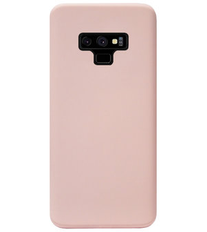 ADEL Premium Siliconen Back Cover Softcase Hoesje voor Samsung Galaxy Note 9 - Lichtroze