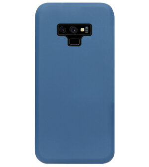 ADEL Premium Siliconen Back Cover Softcase Hoesje voor Samsung Galaxy Note 9 - Blauw