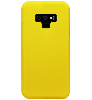 ADEL Siliconen Back Cover Softcase Hoesje voor Samsung Galaxy Note 9 - Geel