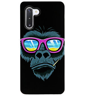 ADEL Siliconen Back Cover Softcase Hoesje voor Samsung Galaxy Note 10 - Gorilla Apen