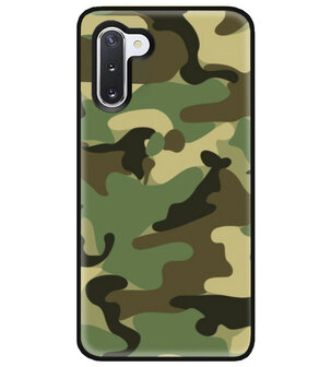 ADEL Siliconen Back Cover Softcase Hoesje voor Samsung Galaxy Note 10 - Camouflage