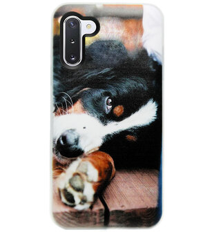 ADEL Siliconen Back Cover Softcase Hoesje voor Samsung Galaxy Note 10 - Berner Sennenhond
