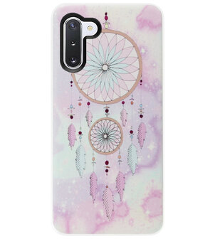 ADEL Siliconen Back Cover Softcase Hoesje voor Samsung Galaxy Note 10 - Dromenvanger Kleur