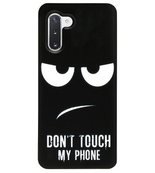 ADEL Siliconen Back Cover Softcase Hoesje voor Samsung Galaxy Note 10 - Don&#039;t Touch My Phone