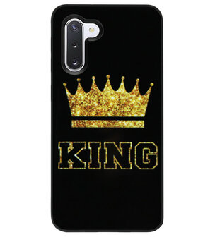 ADEL Siliconen Back Cover Softcase Hoesje voor Samsung Galaxy Note 10 - King Koning