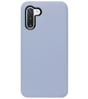 ADEL Premium Siliconen Back Cover Softcase Hoesje voor Samsung Galaxy Note 10 - Lavendel Grijs