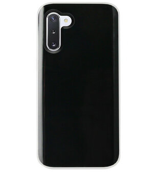 ADEL Siliconen Back Cover Softcase Hoesje voor Samsung Galaxy Note 10 - Doorzichtig Transparant