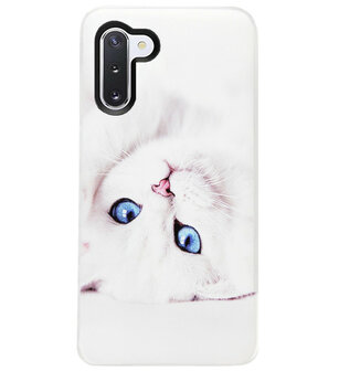 ADEL Siliconen Back Cover Softcase Hoesje voor Samsung Galaxy Note 10 - Katten