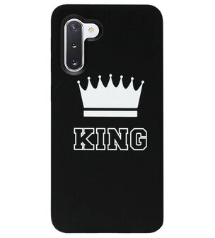 ADEL Siliconen Back Cover Softcase Hoesje voor Samsung Galaxy Note 10 - King