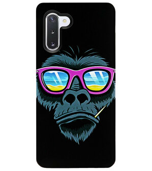 ADEL Siliconen Back Cover Softcase Hoesje voor Samsung Galaxy Note 10 Plus - Gorilla Apen