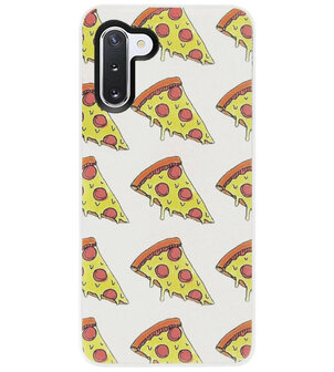 ADEL Siliconen Back Cover Softcase Hoesje voor Samsung Galaxy Note 10 Plus - Junkfood Pizza