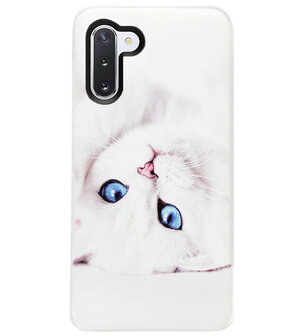 ADEL Siliconen Back Cover Softcase Hoesje voor Samsung Galaxy Note 10 Plus - Katten
