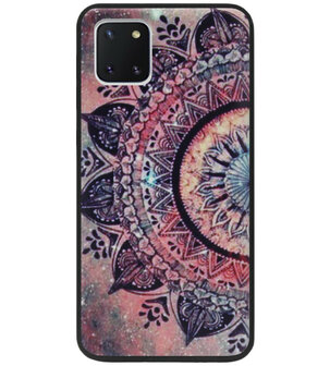 ADEL Siliconen Back Cover Softcase Hoesje voor Samsung Galaxy Note 10 Lite - Mandala Bloemen Rood