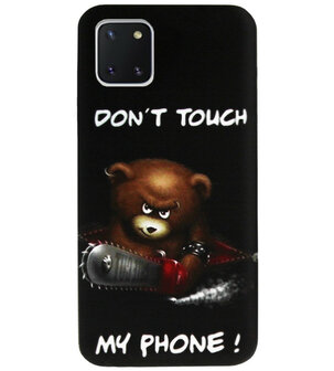 ADEL Siliconen Back Cover Softcase Hoesje voor Samsung Galaxy Note 10 Lite - Don&#039;t Touch My Phone Beren