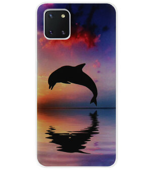 ADEL Kunststof Back Cover Hardcase Hoesje voor Samsung Galaxy Note 10 Lite - Dolfijn