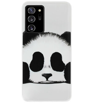 ADEL Siliconen Back Cover Softcase Hoesje voor Samsung Galaxy Note 20 - Panda