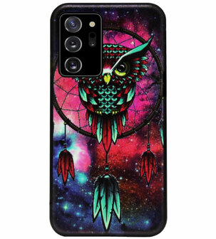 ADEL Siliconen Back Cover Softcase Hoesje voor Samsung Galaxy Note 20 - Uil