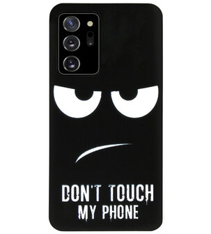 ADEL Siliconen Back Cover Softcase Hoesje voor Samsung Galaxy Note 20 - Don&#039;t Touch My Phone