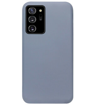 ADEL Premium Siliconen Back Cover Softcase Hoesje voor Samsung Galaxy Note 20 - Lavendel