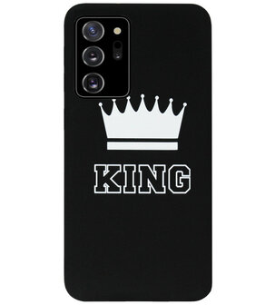 ADEL Siliconen Back Cover Softcase Hoesje voor Samsung Galaxy Note 20 - King