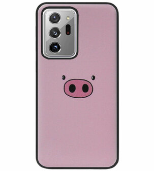 ADEL Siliconen Back Cover Softcase Hoesje voor Samsung Galaxy Note 20 Ultra - Biggetje