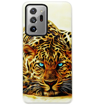 ADEL Siliconen Back Cover Softcase Hoesje voor Samsung Galaxy Note 20 Ultra - Tijger