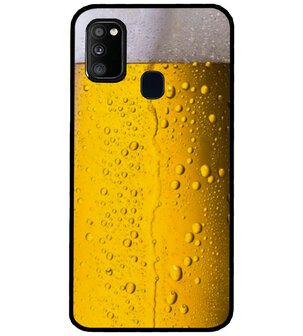ADEL Siliconen Back Cover Softcase Hoesje voor Samsung Galaxy M30s/ M21 - Pils Bier