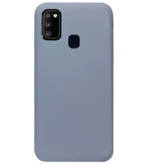 ADEL Premium Siliconen Back Cover Softcase Hoesje voor Samsung Galaxy M30s/ M21 - Lavendel