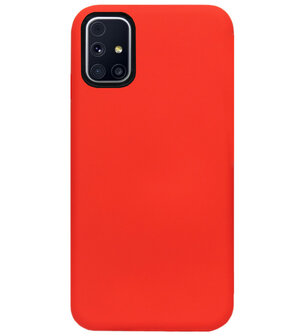 ADEL Siliconen Back Cover Softcase Hoesje voor Samsung Galaxy M31s - Rood