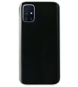 ADEL Siliconen Back Cover Softcase Hoesje voor Samsung Galaxy M31s - Doorzichtig Transparant