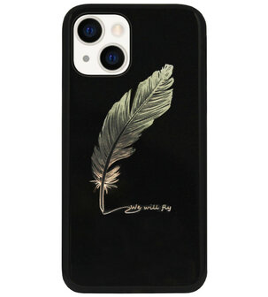 ADEL Siliconen Back Cover Softcase Hoesje voor iPhone 13 - Veer