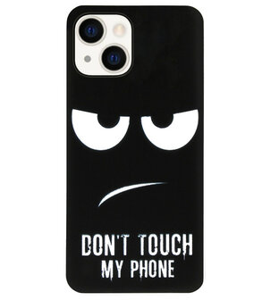ADEL Siliconen Back Cover Softcase Hoesje voor iPhone 13 - Don&#039;t Touch My Phone